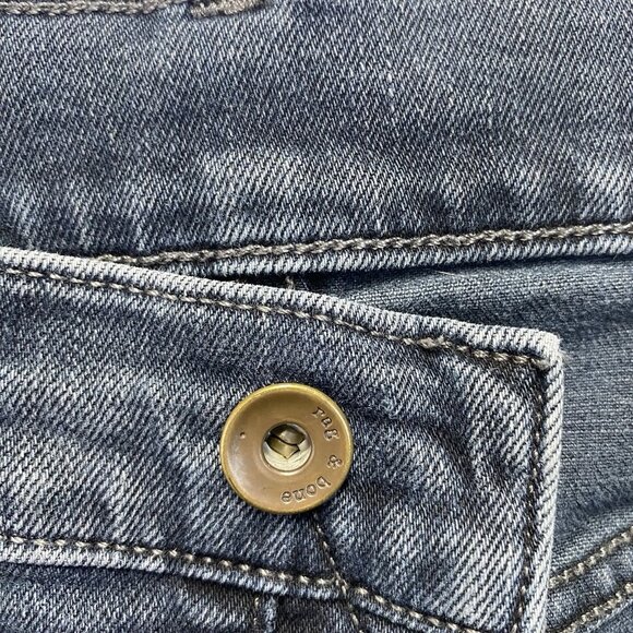 Rag & Bone New York Fit 2 Slim Leg Button Fly Denim Jeans Men Sz 30 Washed Black - Picture 13 of 16